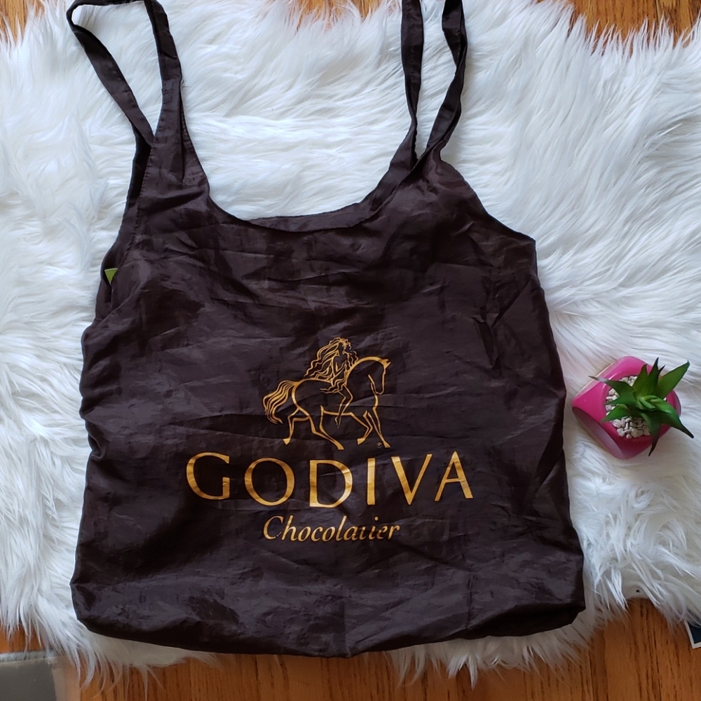 Godiva Chocolate Brown & Gold Reusable Tote Bag